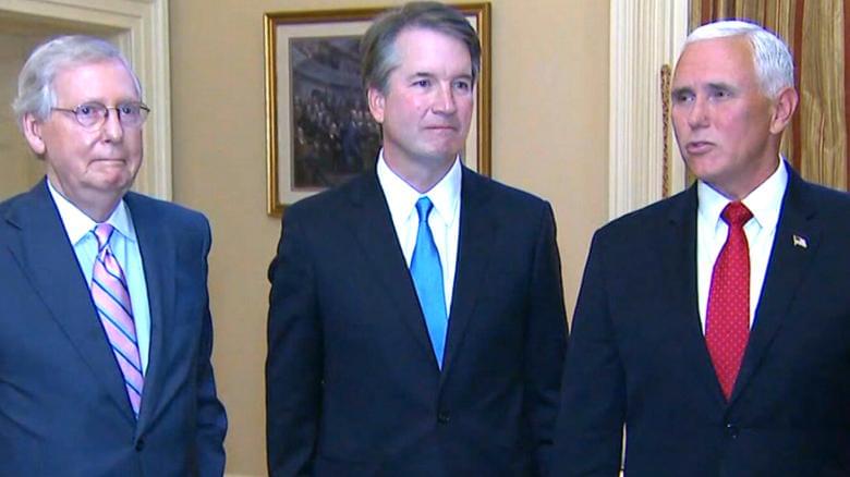 Kavanaugh meets with Pence and GOP leaders