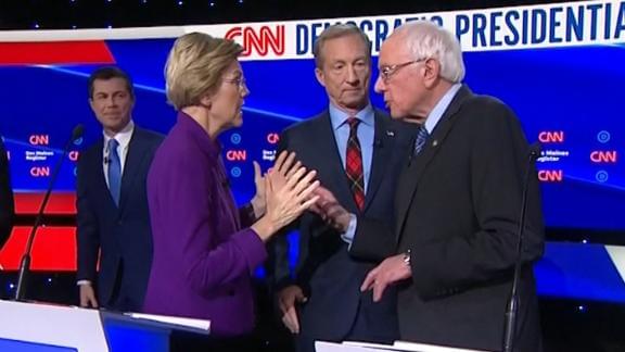 CNN Blasted as Sanders, Warren Spar on Debate Stage