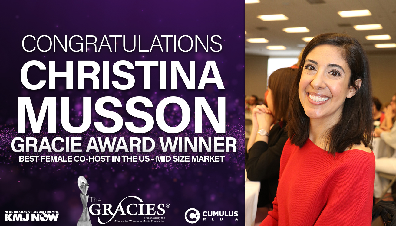 KMJ’s Christina Musson wins second Gracie Award!