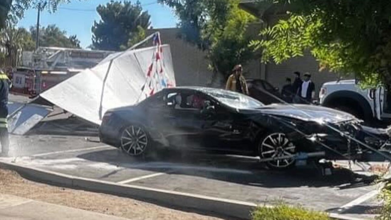 Two Cars Crash Into Empty Fireworks Stand In Visalia, Drivers Suffer Minor Injuries