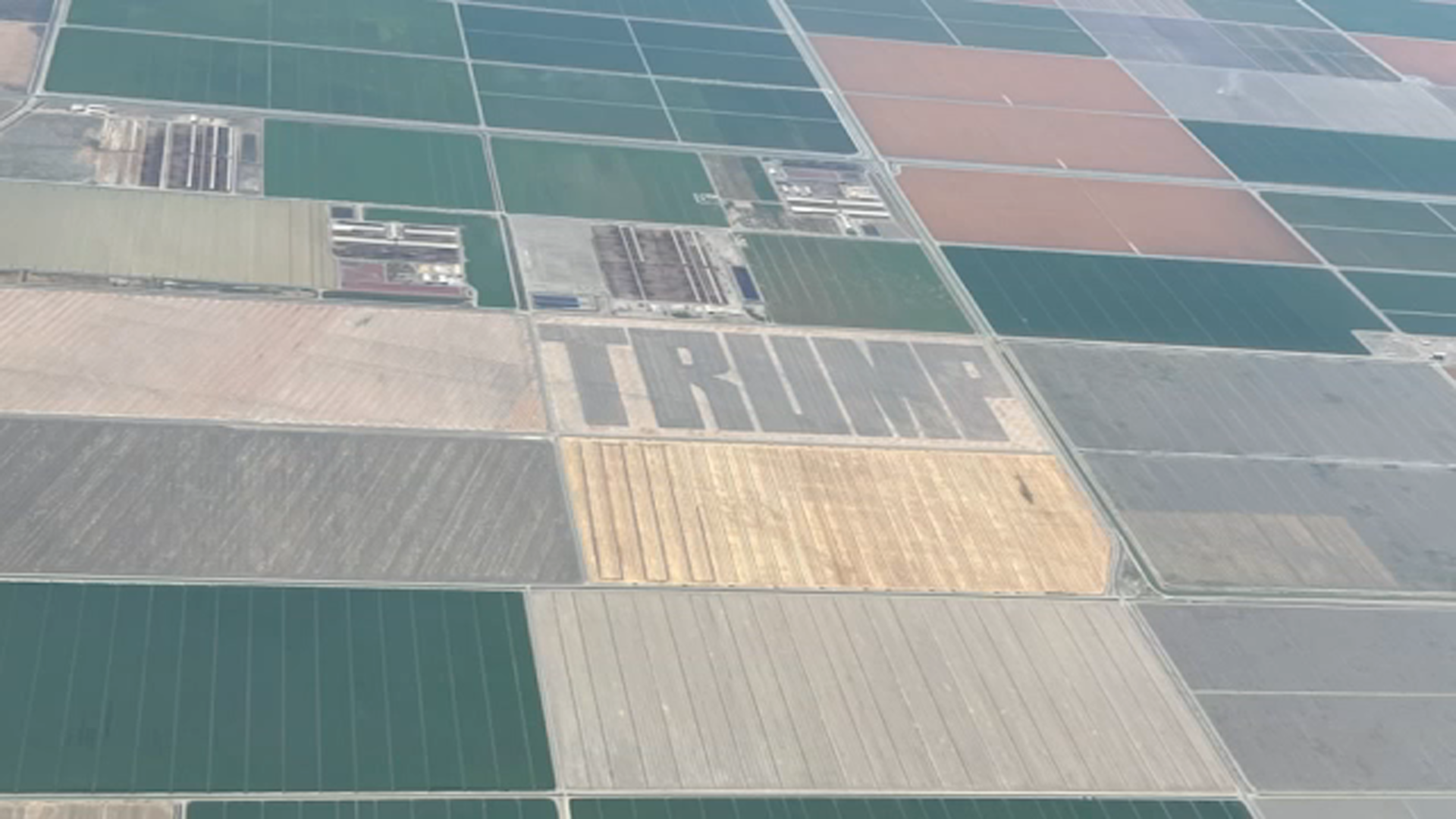 Local Farmers Show Support For Donald Trump With Massive Sign In Field