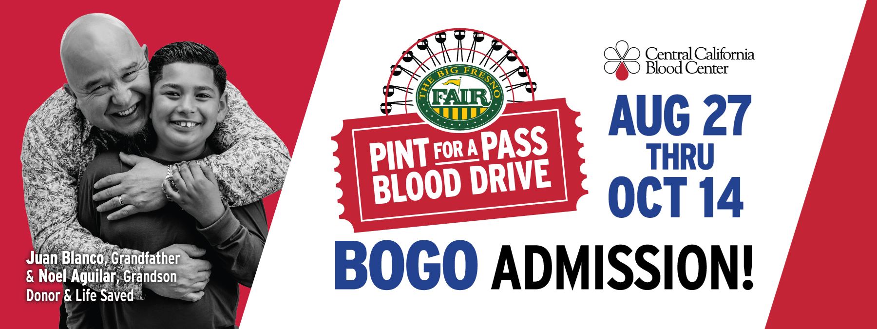 Big Fresno Fair & Central California Blood Center to Launch 14th Annual “Pint for a Pass” Blood Drive