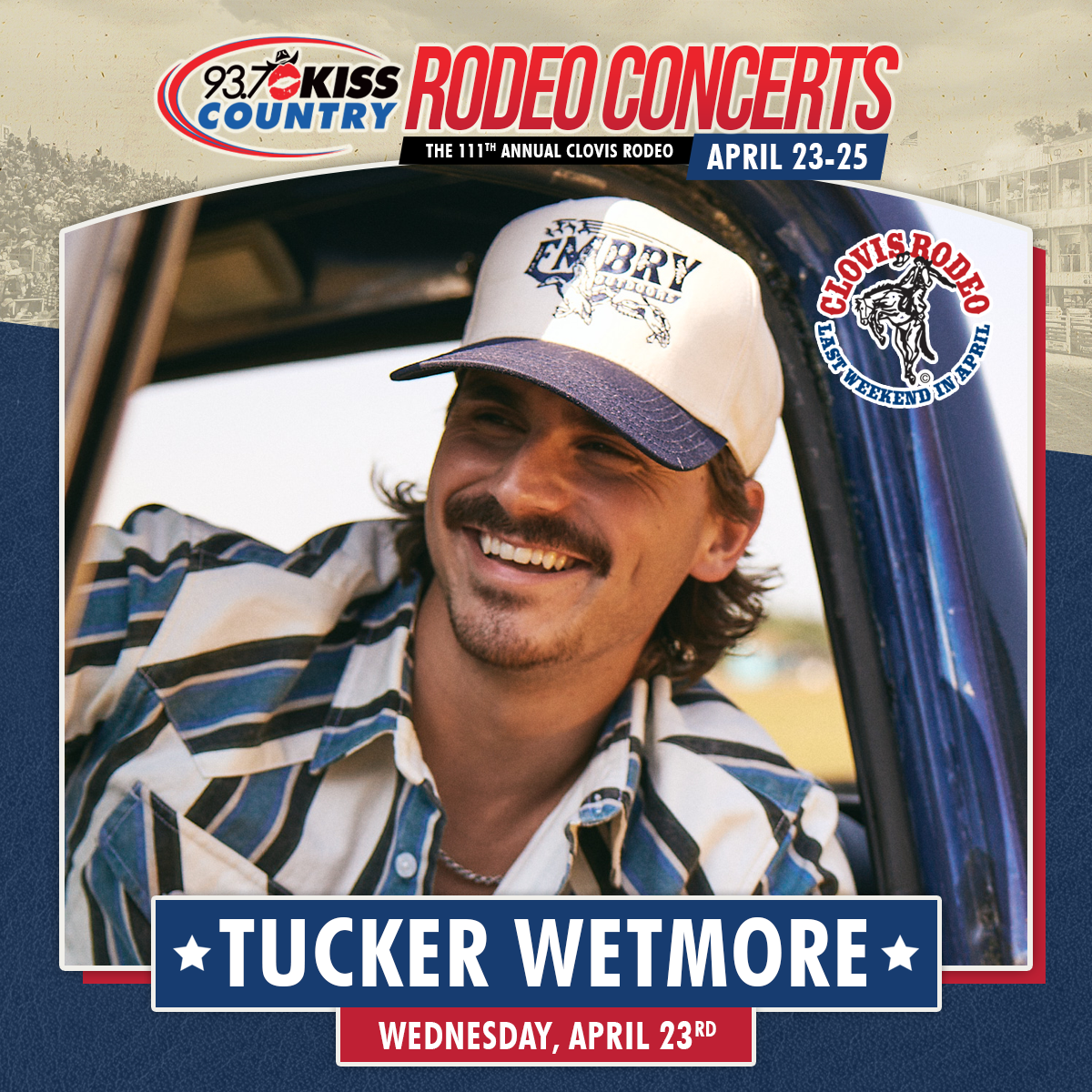 Tucker Wetmore at the Clovis Rodeo – April 23