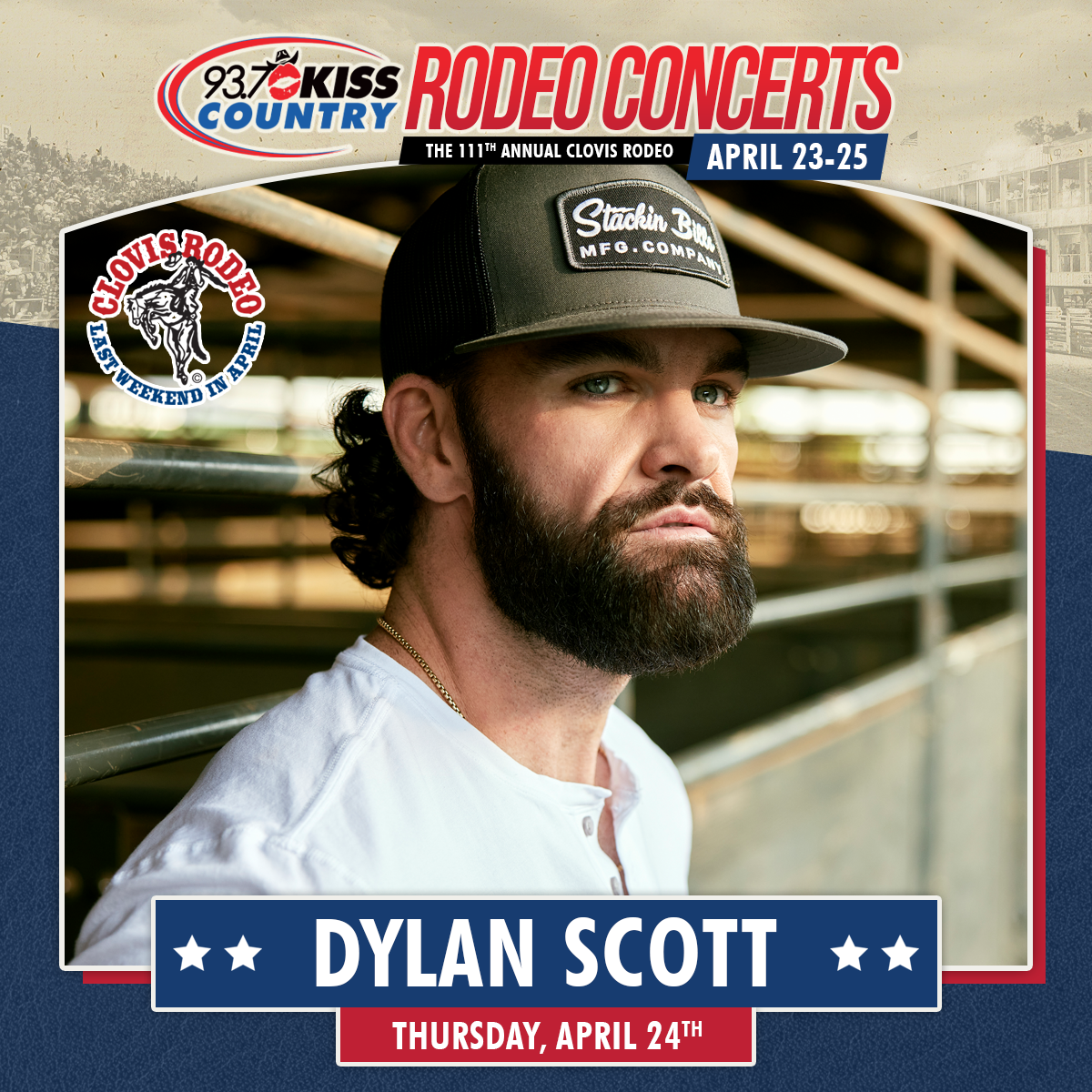 Dylan Scott at the Clovis Rodeo – April 24