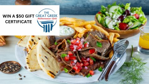 Win a $50 Gift Certificate to The Great Greek Mediterranean Grill