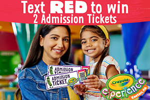 Text to Win Two Passes to The Crayola Experience in Easton