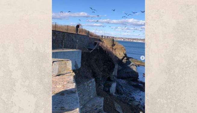 Rhode Island seeks federal funds to fix iconic Newport Cliff Walk