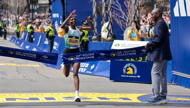 Ethiopia’s Sisay Lemma wins Boston Marathon in runaway. Kenya’s Hellen Obiri repeats in women’s race