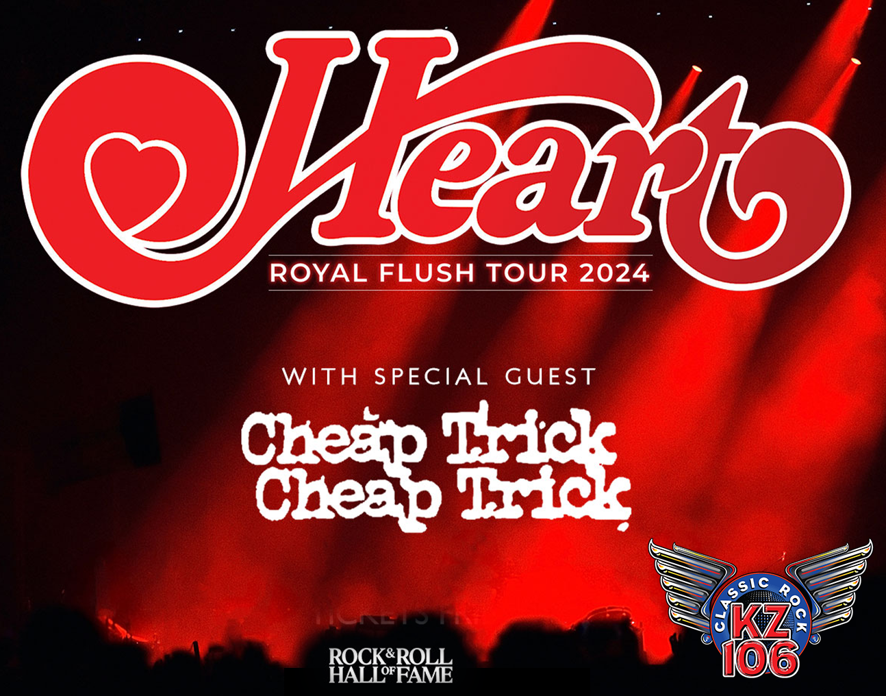 Heart & Cheap Trick in Knoxville Aug 24th