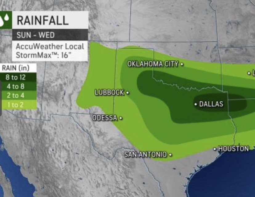 Ark-La-Tex Could Get Summer’s Worth of Rain This Week