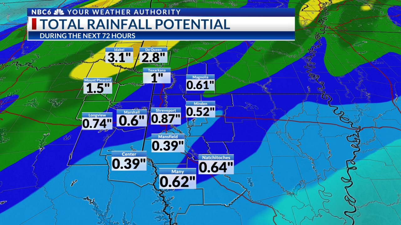 It Could Be A Stormy Next Few Days in the Shreveport Area