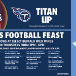 Titans Football Feast At Buffalo Wild Wings