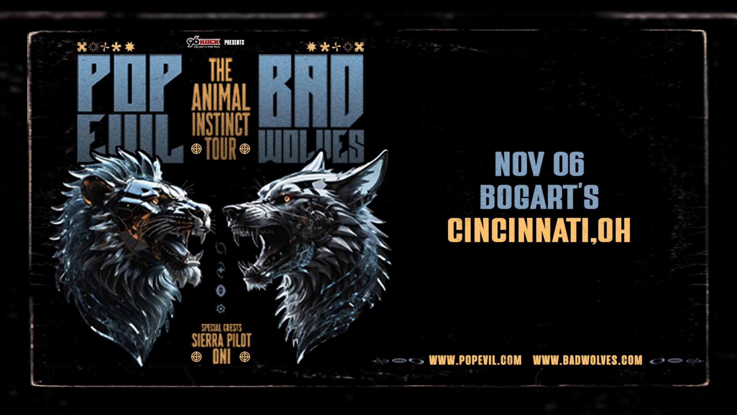 96ROCK Presents Pop Evil & Bad Wolves