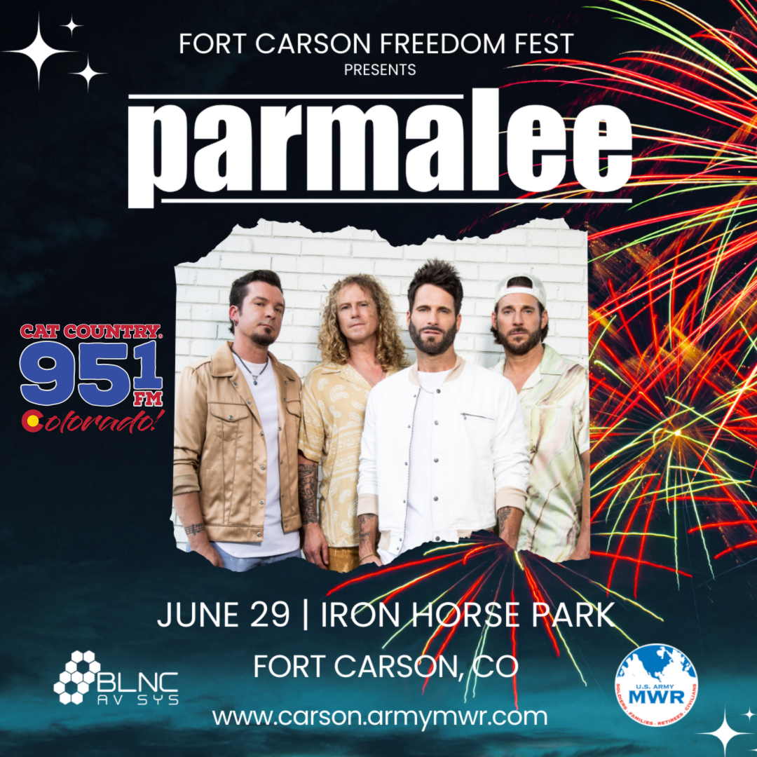 Parmalee to Headline Fort Carson Freedom Fest, Cat Country 95.1 Exclusive Radio Sponsor