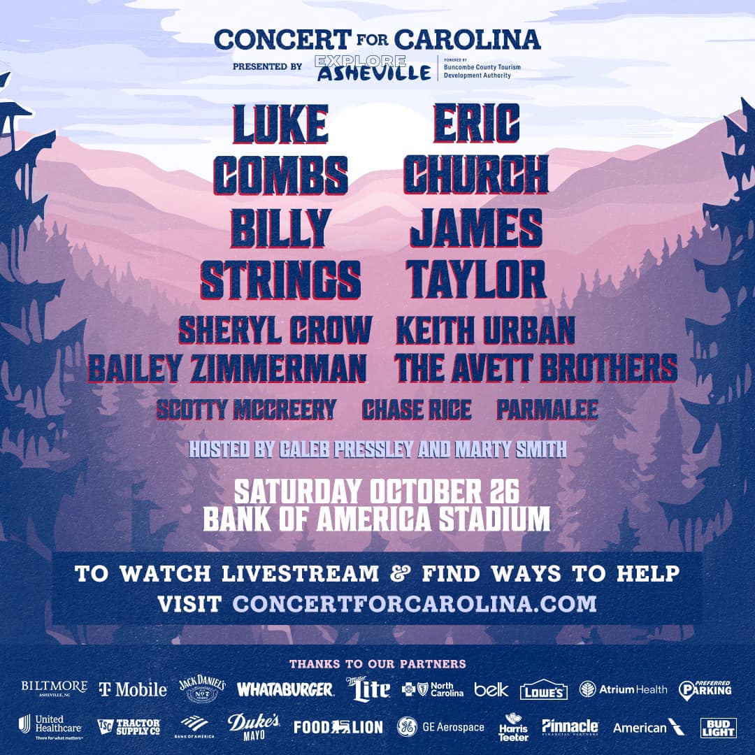 “Concert for Carolina” Adds Livestream Due to High Demand