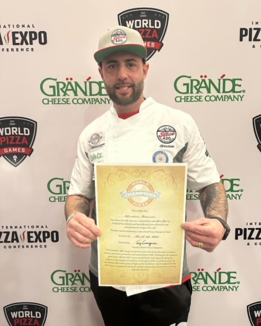 Congratulations Christian Patriarca Owner Of Slice420.