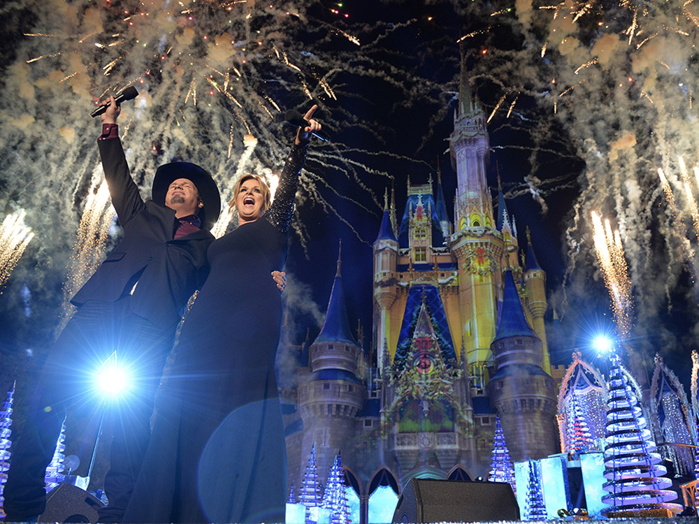 Garth Brooks and Trisha Yearwood Go To Disney World For Holiday Specials