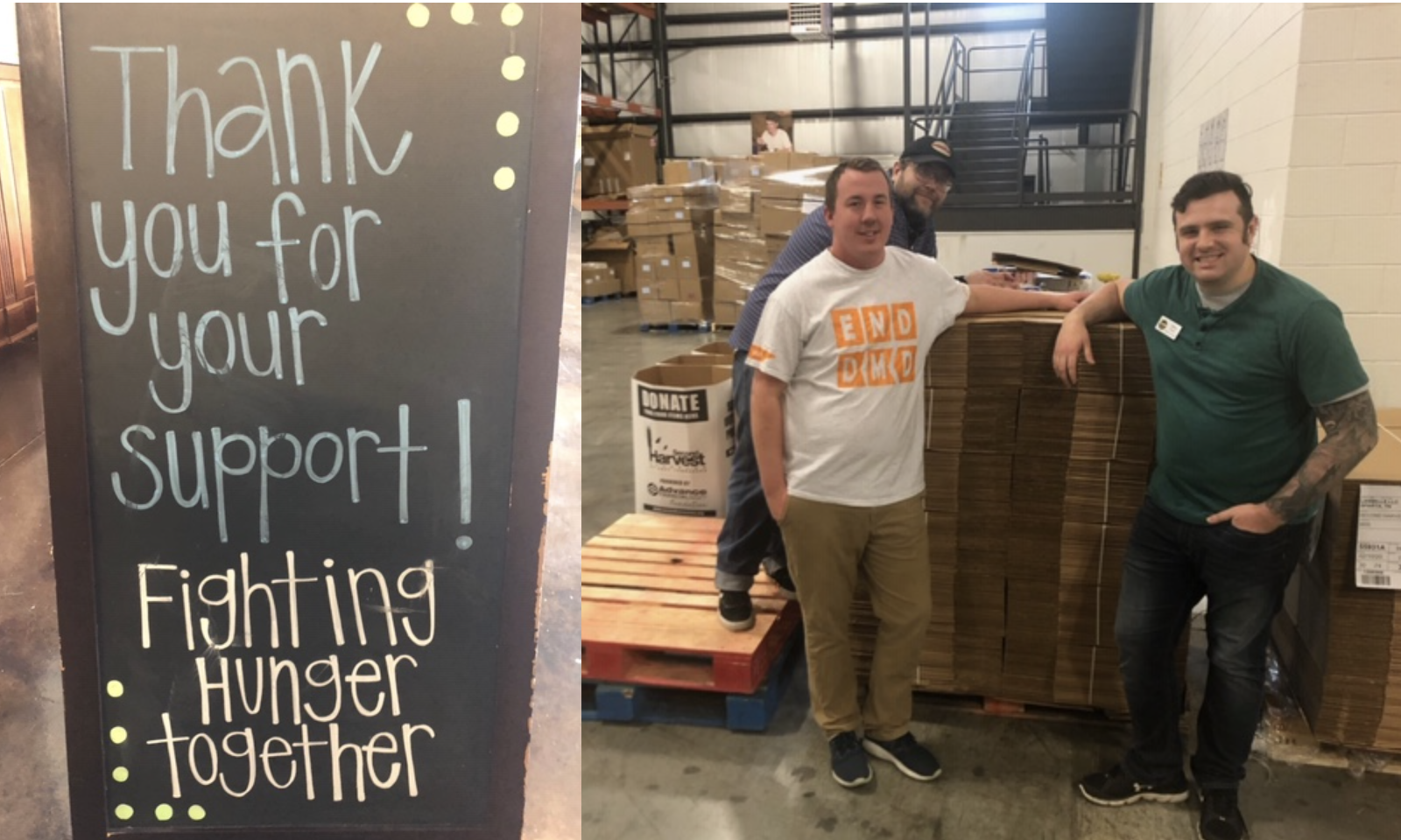 Gunner stopped by Second Harvest to lend a helping hand (3.20.20)