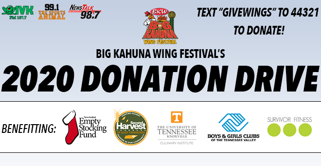 Big Kahuna Wing Festival’s 2020 Donation Drive