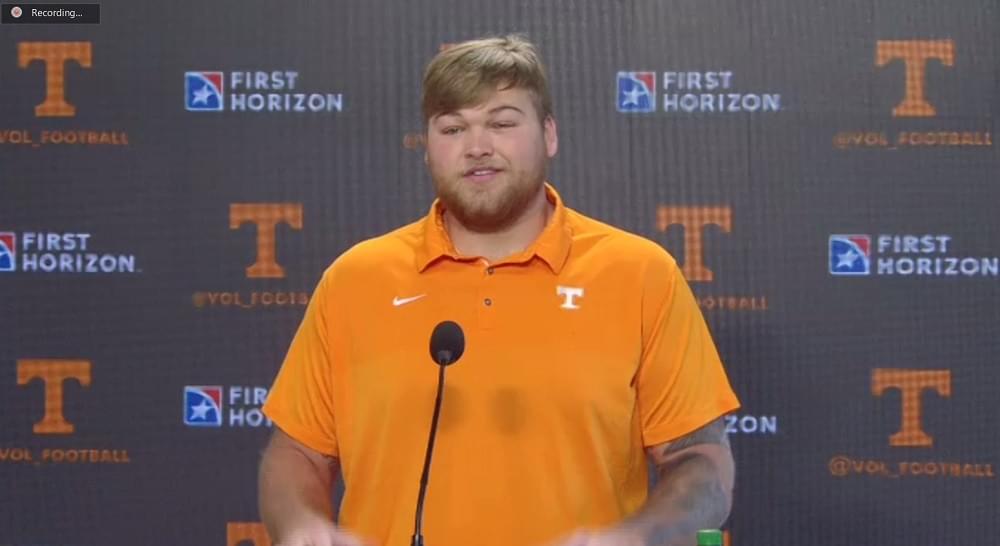 WATCH: Cade Mays’ First Media Avail Since Joining Vols