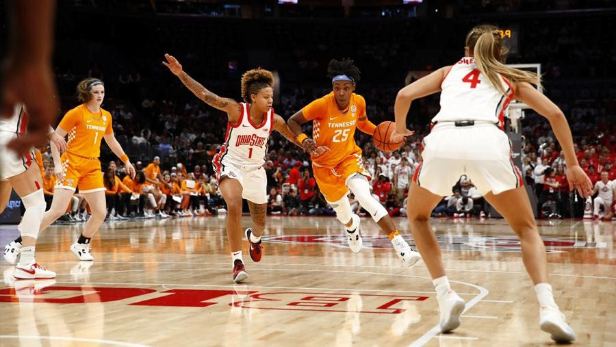 Highlights/Postgame/Stats/Story: No. 5/4 Lady Vols commit 29 turnovers, lose season opener at #14/15 Ohio State, 87-75