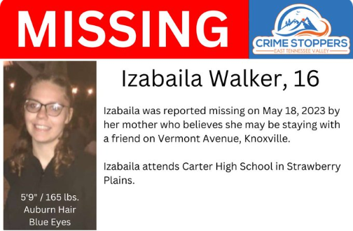 East Tennessee Valley Crime Stoppers is Asking for Help to Find a Missing 16 Year-Old Girl