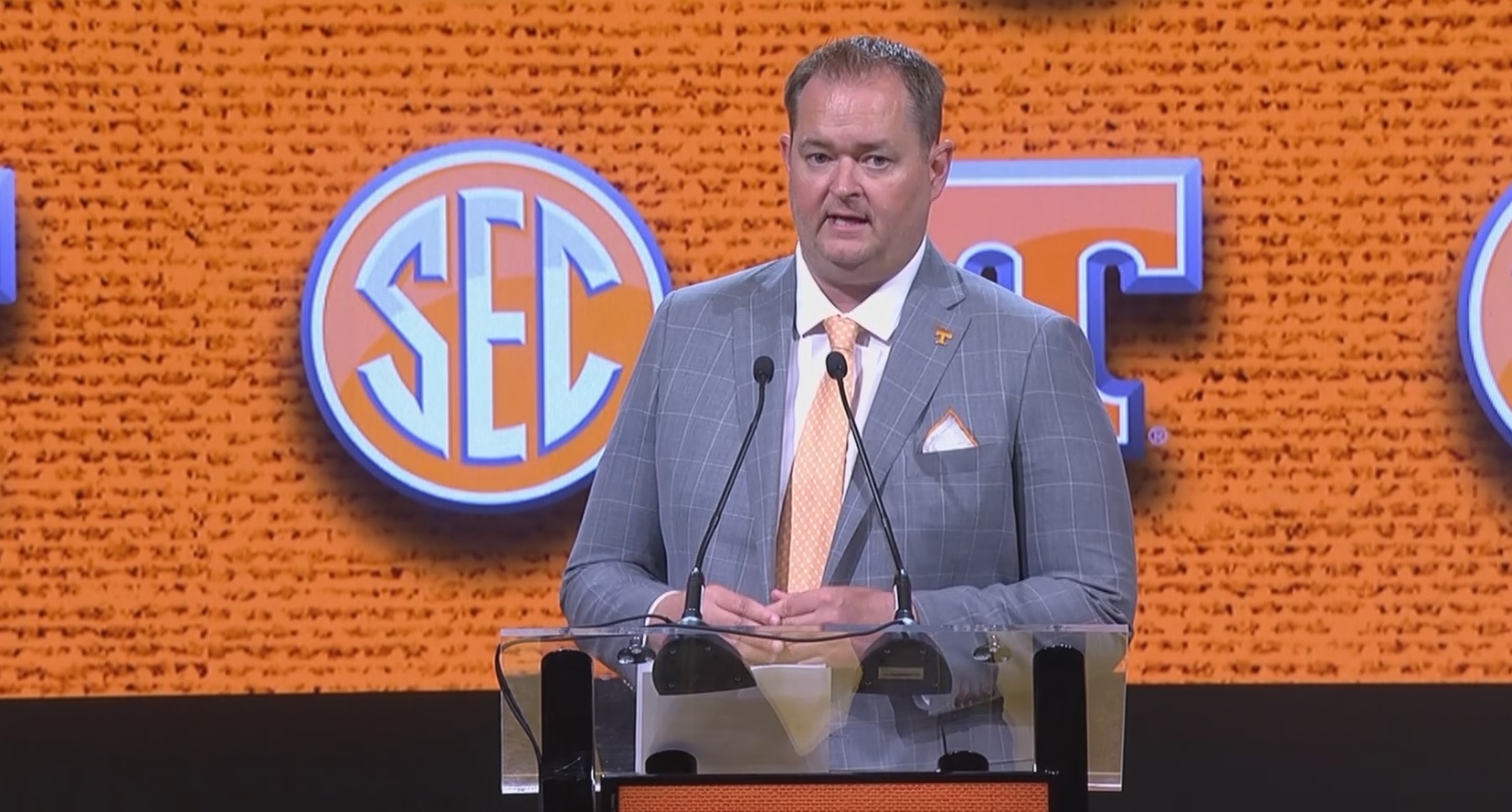 WATCH: Josh Heupel – Tennessee HC – Main Room at #SECMD23