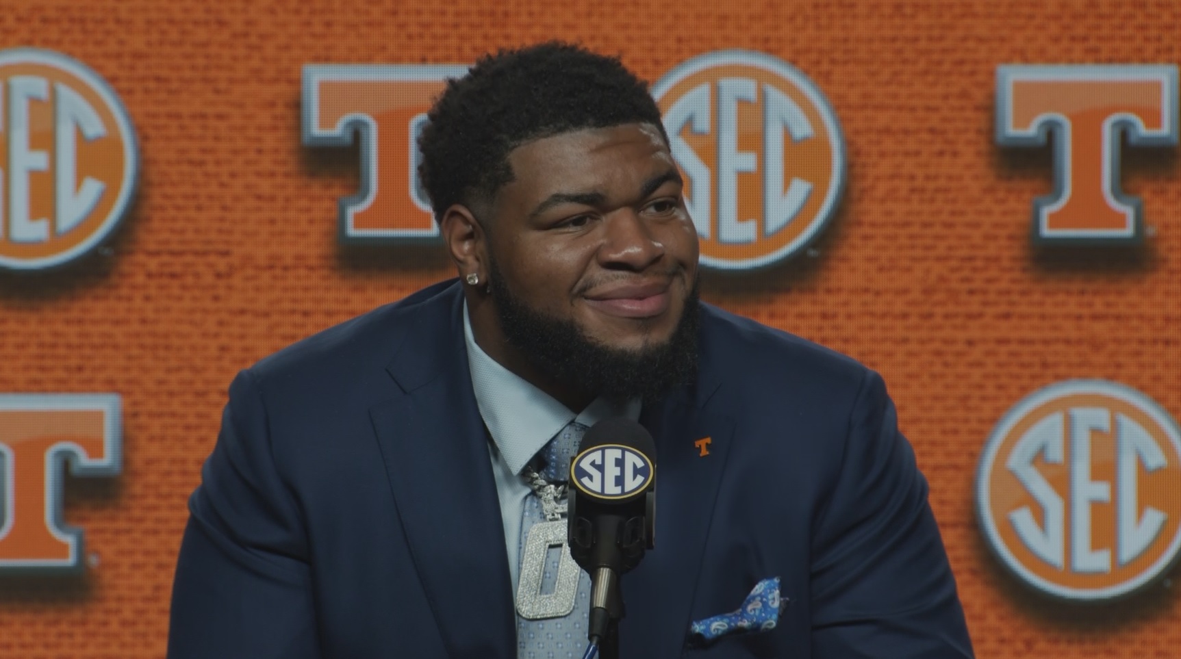 WATCH: Omari Thomas – Tennessee DL – Electronic Media Room at #SECMD23