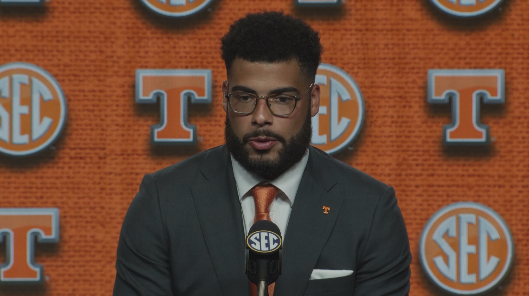 WATCH: Jacob Warren – Tennessee TE – Electronic Media Room at #SECMD23