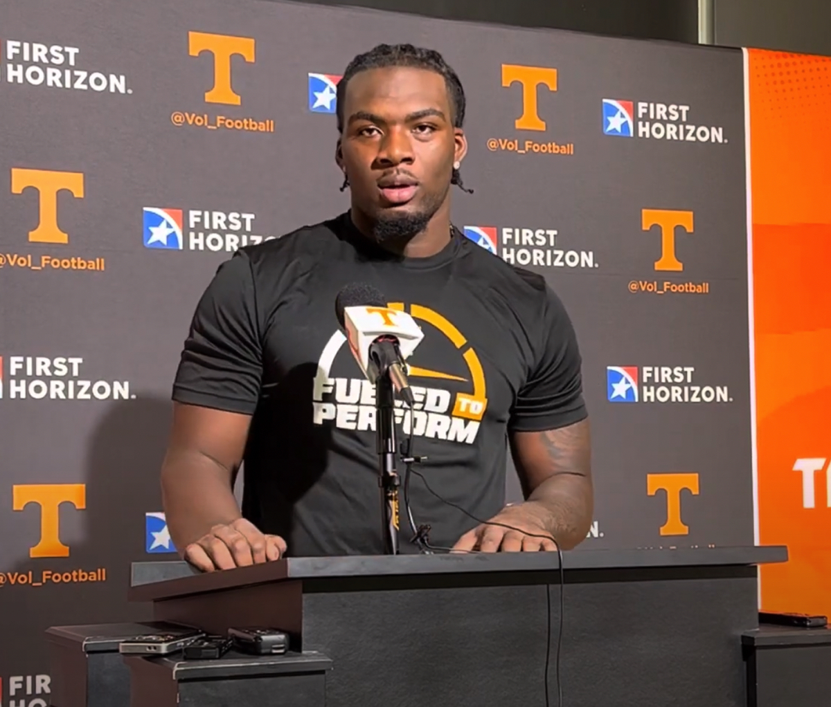 WATCH: Freshman DL Tyree Weathersby after Fall Practice Day 1