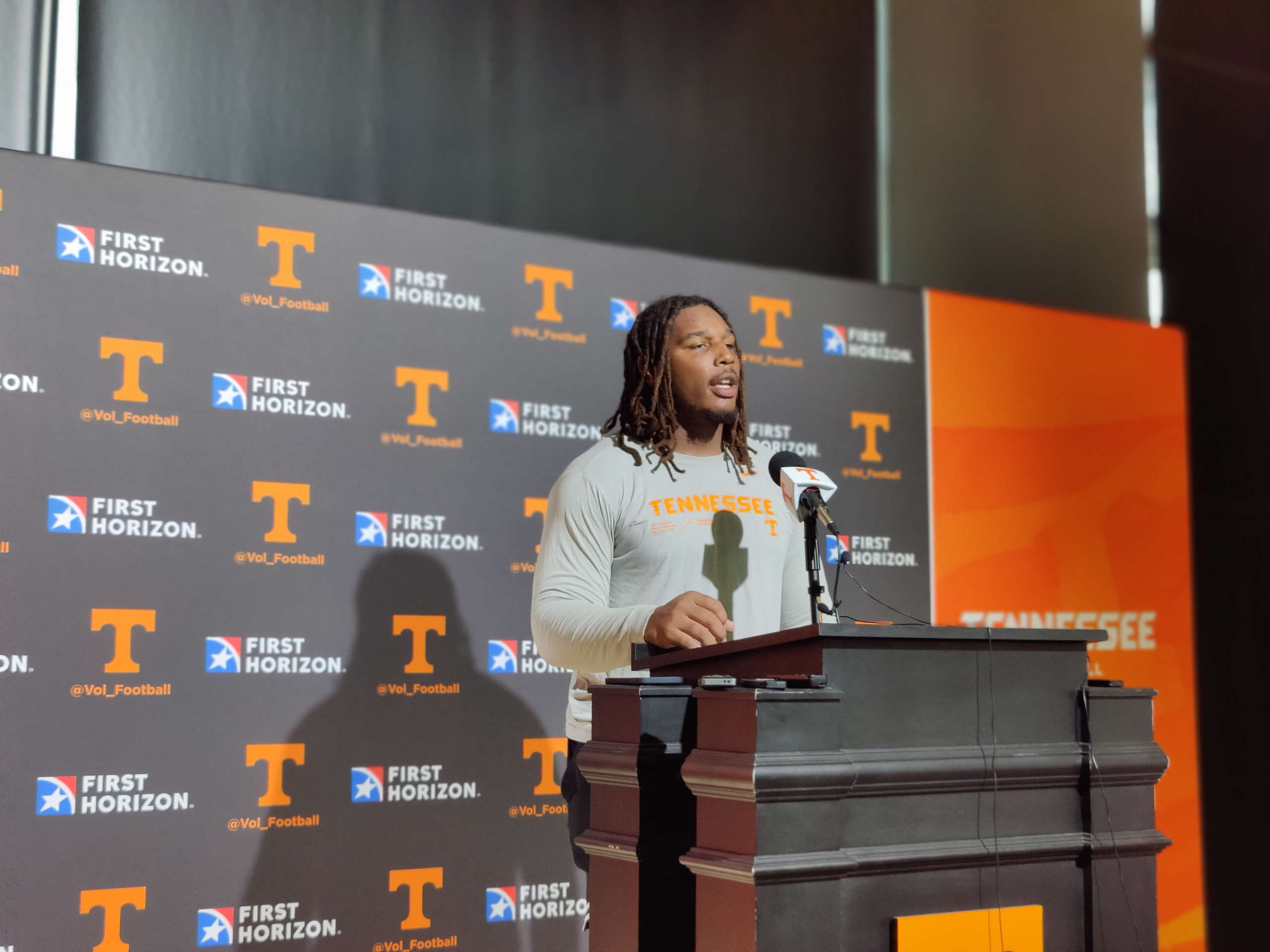WATCH: Tennessee DL Bryson Eason met with the media following Day 6 of Fall Camp