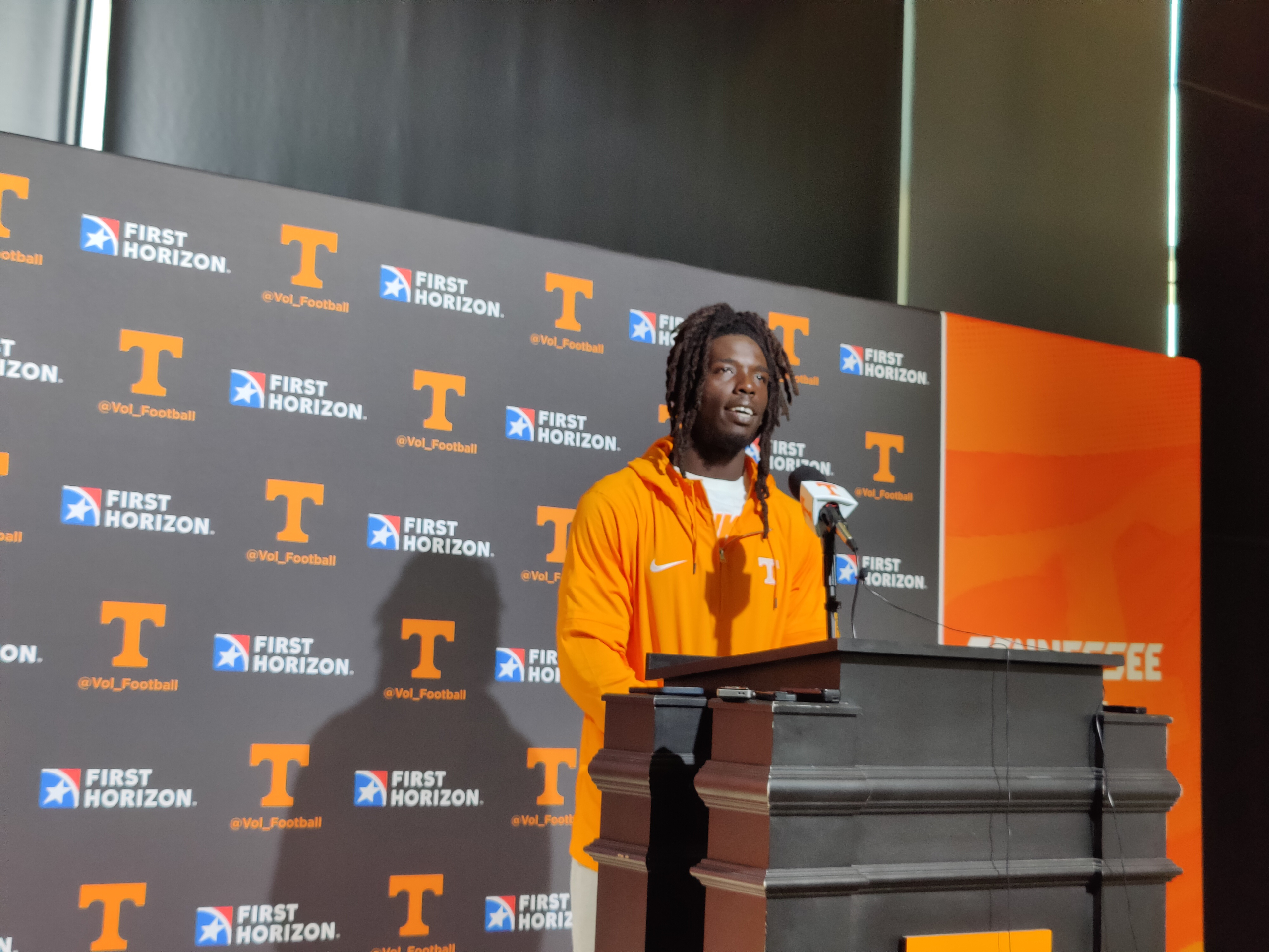 WATCH: Tennessee DL Roman Harrison met with the media after Day 6 of Fall Camp