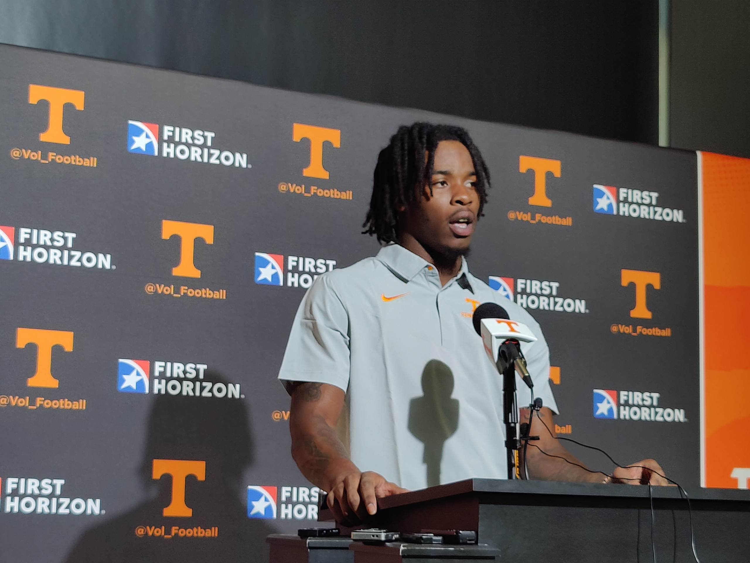 WATCH: Tennessee WR Dont’e Thornton met with the media after Day 7 of Fall Camp