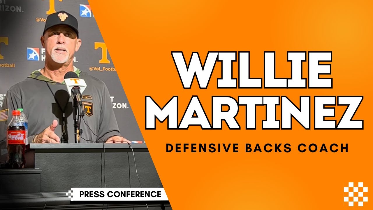 WATCH: Tennessee DB Coach Willie Martinez spoke to the media following practice #11 of Fall Camp