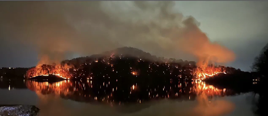 Brush and Wildfires and Drought Conditions Threatening East Tennessee