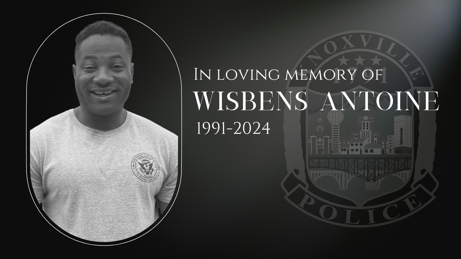 Knoxville Police Department Announces Services for Fallen Officer Wisbens Antoine