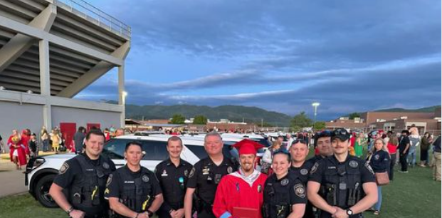 Son of Fallen Blount County Officer Graduates High School with Special Tribute to Dad