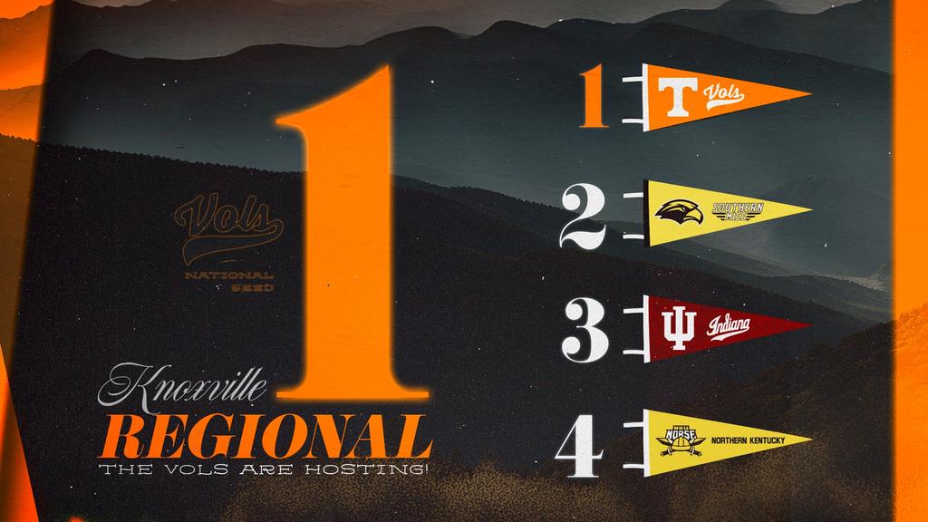 VOLS EARN NO. 1 NATIONAL SEED FOR SECOND TIME IN PROGRAM HISTORY
