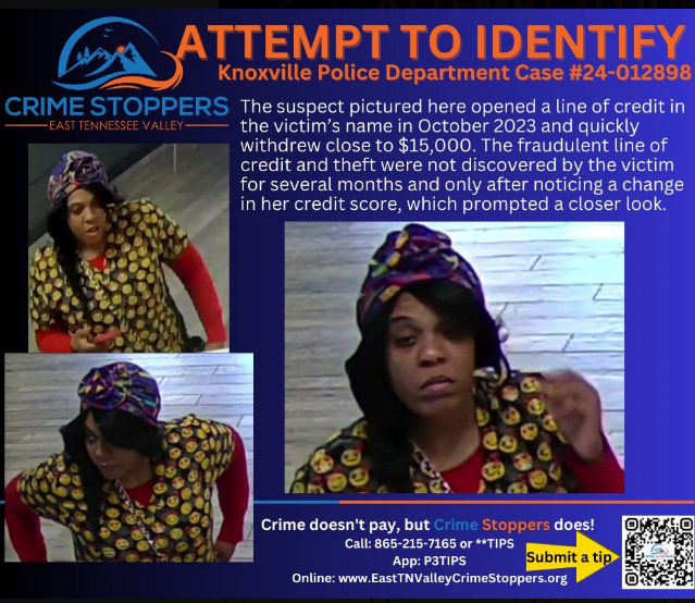 Crime Stoppers Asking for Help to Identify Woman Accused of Identity Theft