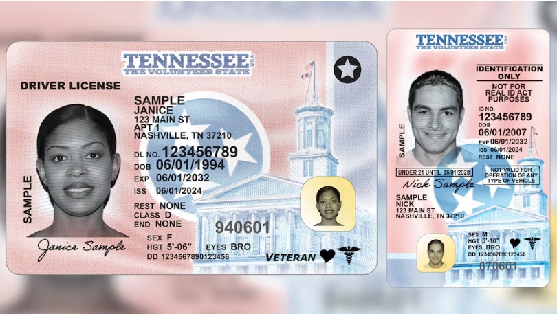 Tennessee Unveils New License, ID Card Designs with Improved Security Features