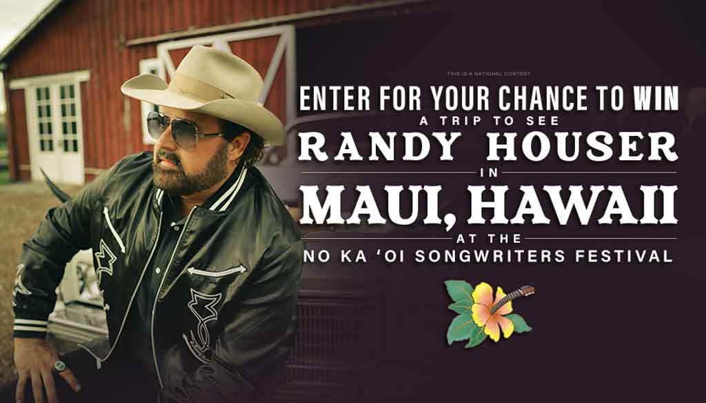 See Randy Houser in Maui Hawaii