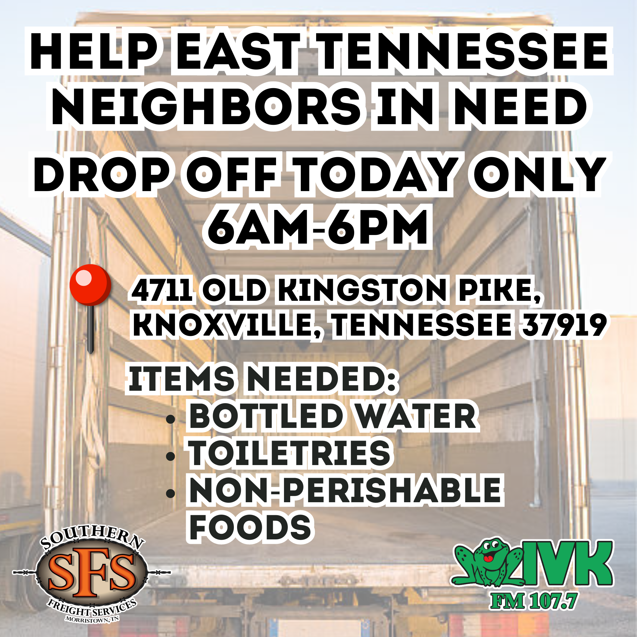 Help Our East Tennessee Neighbors In Need!