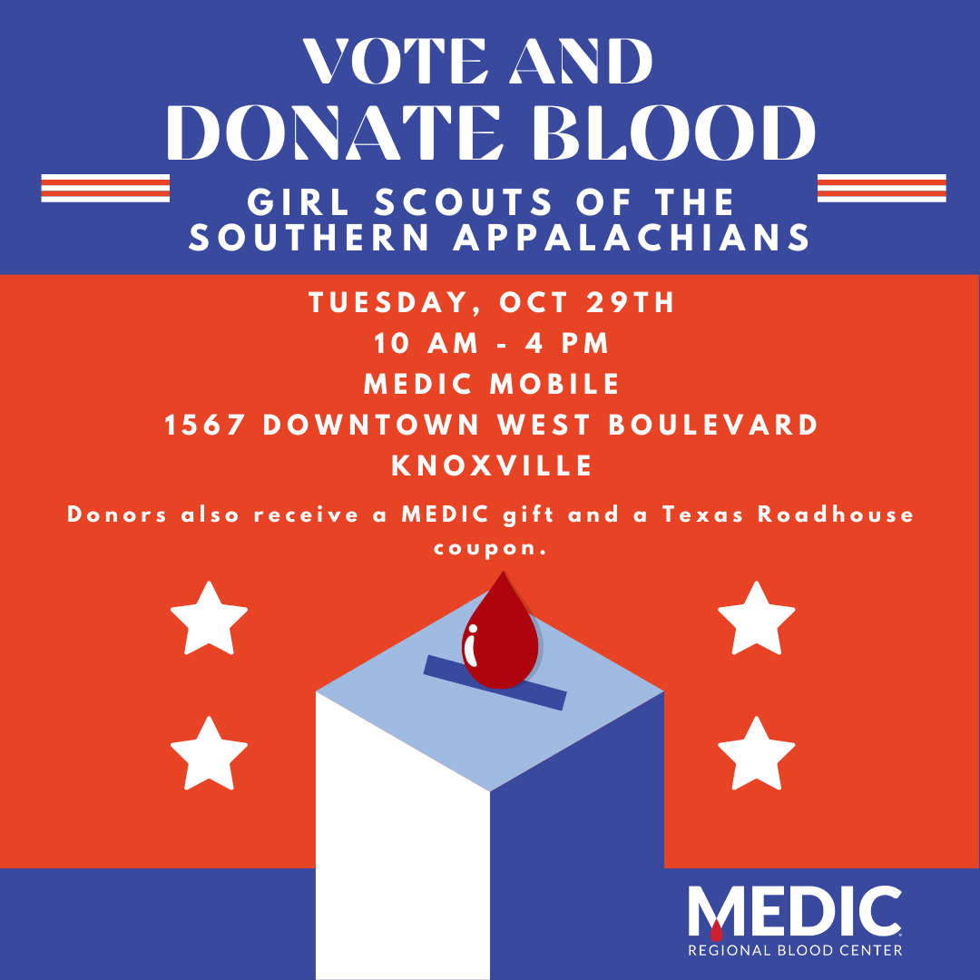 MEDIC Regional Blood Center and Girls Scouts Encouraging Citizenship