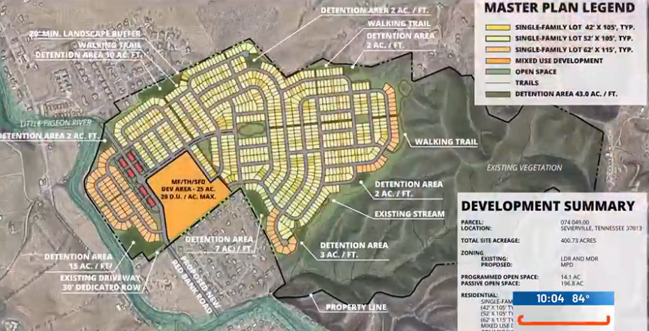 Sevierville Planning Commission to Consider Rezoning 400+ Acres for D.R. Horton Development
