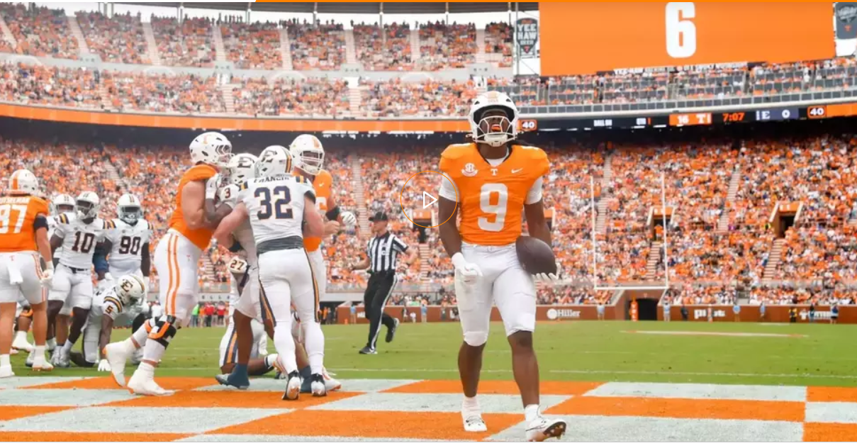 #22/17 Vols Overwhelm Bucs, 72-17, In Home Opener #22/17 Vols Overwhelm Bucs, 72-17, In Home Opener