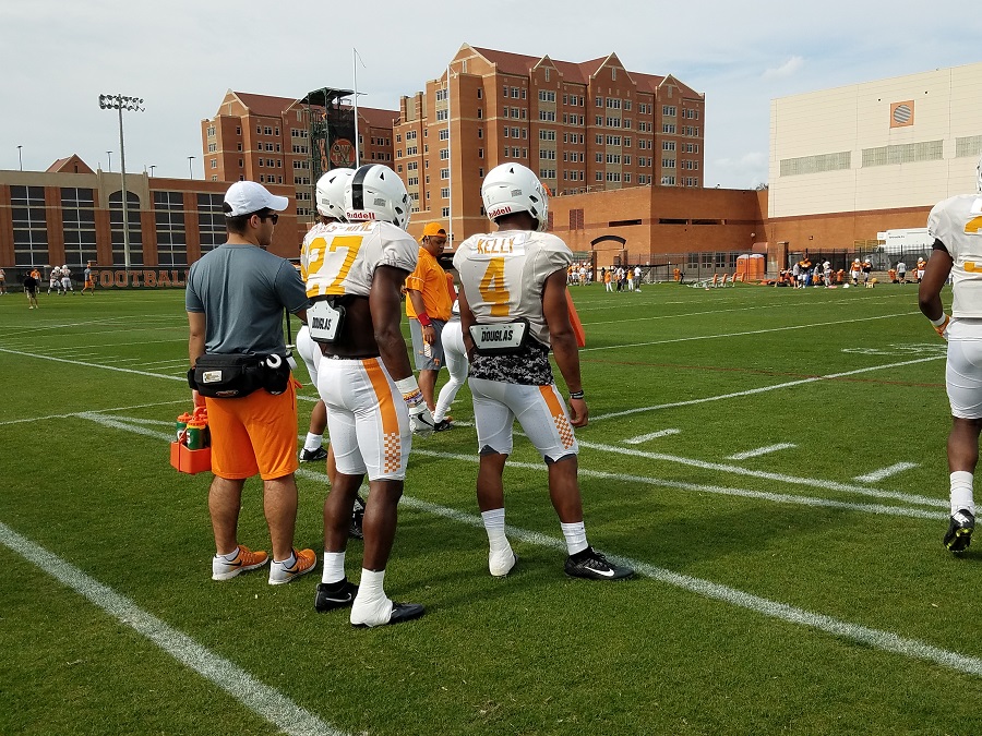 Video: Vols RBs John Kelly and Carlin Fils-aime at spring practice 5