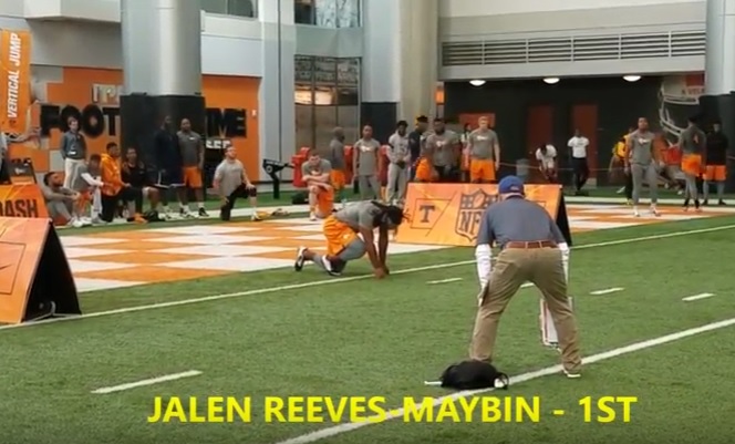 Video: Tennessee players run 40-yard dash at Pro Day