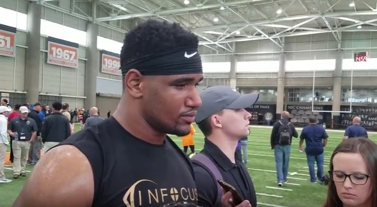 Video: LaTroy Lewis interview at Pro Day