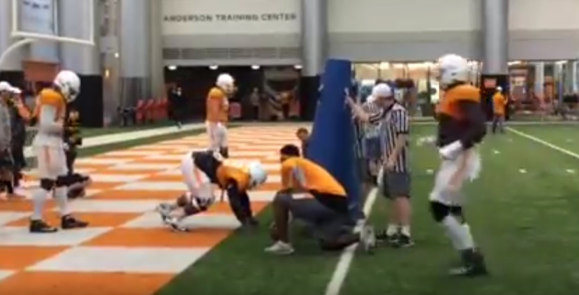 Video: UT defensive line after practice 8