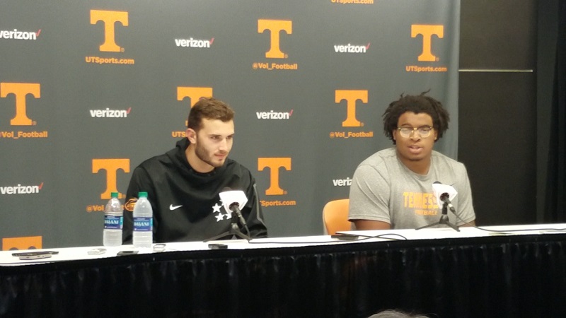 Video: Quinten Dormady and Jashon Robertson after UT Spring game